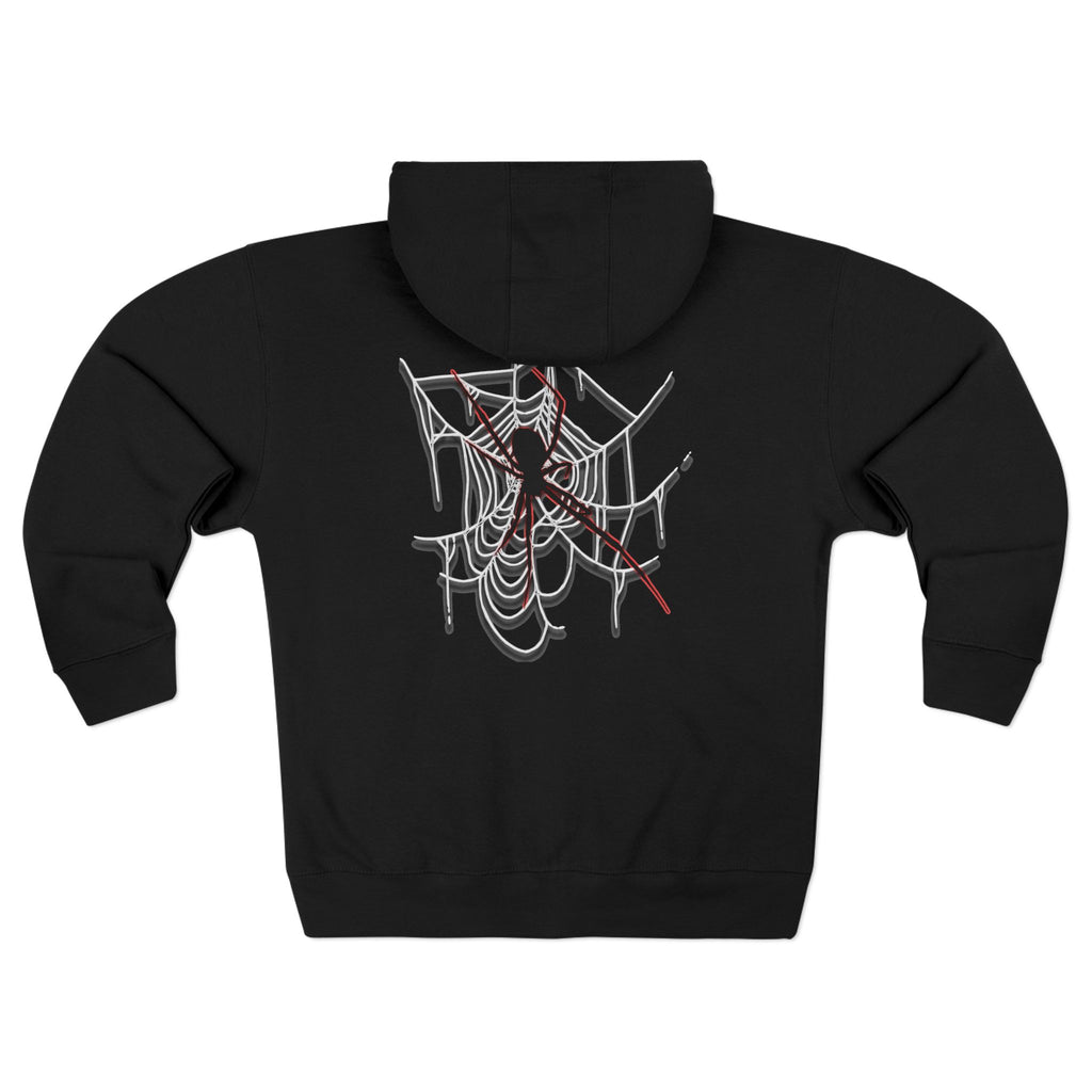 Spider Web Zip Hoodie